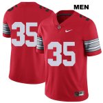 Men's NCAA Ohio State Buckeyes Luke Donovan #35 College Stitched 2018 Spring Game No Name Authentic Nike Red Football Jersey JO20K14BR